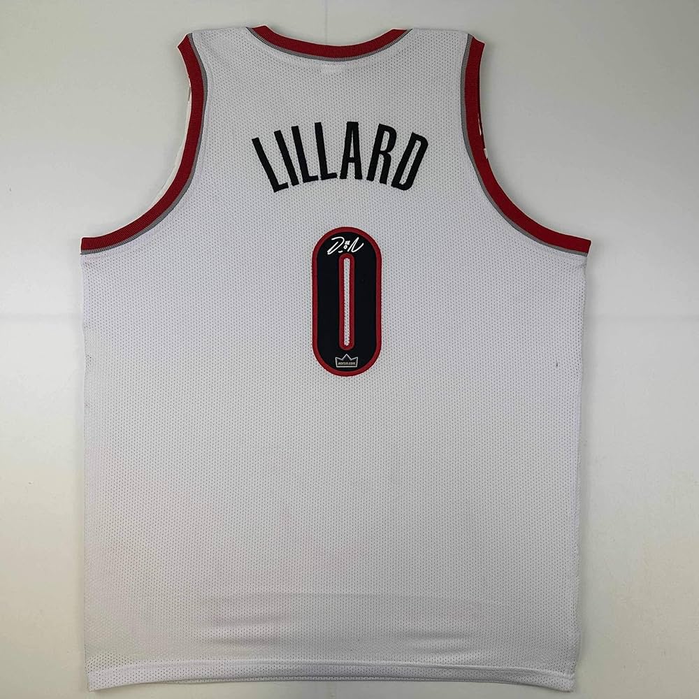 Damian lillard サイン　ユニフォーム Portland Trail Blazers Damian Lillard Autographed White